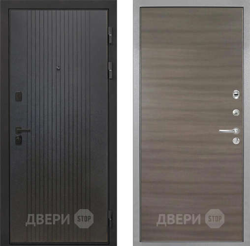 Входная металлическая Дверь Интекрон (INTECRON) Профит Black ФЛ-295 Гладкая Дуб тоскано поперечный в Дмитрове