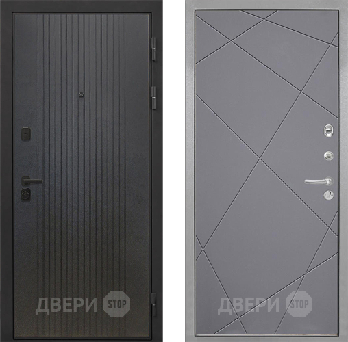 Дверь Интекрон (INTECRON) Профит Black ФЛ-295 Лучи-М Графит софт в Дмитрове