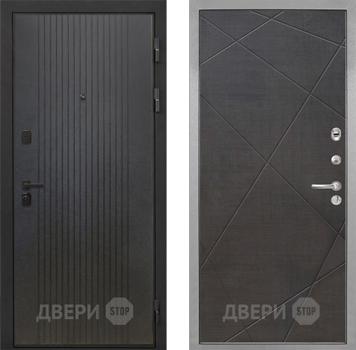 Дверь Интекрон (INTECRON) Профит Black ФЛ-295 Лучи-М Венге распил кофе в Дмитрове