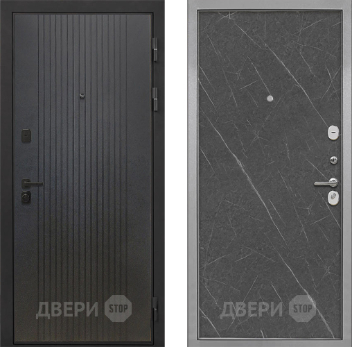 Дверь Интекрон (INTECRON) Профит Black ФЛ-295 Гладкая Гранит лава оникс в Дмитрове