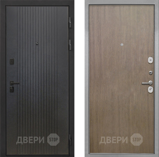 Входная металлическая Дверь Интекрон (INTECRON) Профит Black ФЛ-295 Гладкая шпон Венге коричневый в Дмитрове