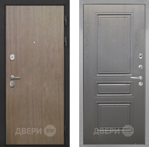 Входная металлическая Дверь Интекрон (INTECRON) Гектор Венге Коричневый ФЛ-243 Графит вуд дуб в Дмитрове