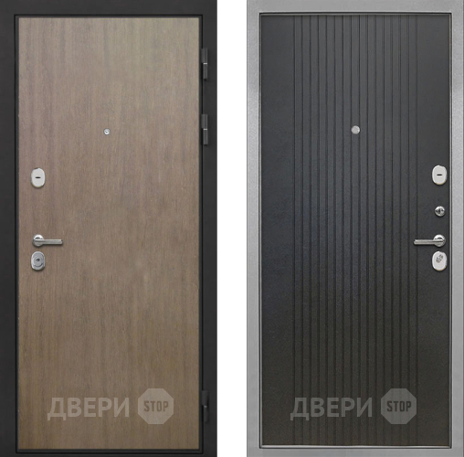 Входная металлическая Дверь Интекрон (INTECRON) Гектор Венге Коричневый ФЛ-295 Лофт черный в Дмитрове