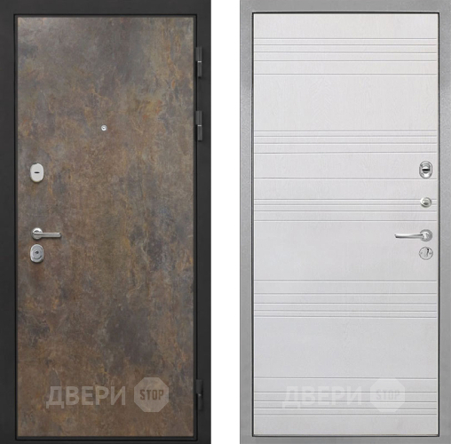Входная металлическая Дверь Интекрон (INTECRON) Гектор Гранж ФЛ-316 Белый ясень в Дмитрове