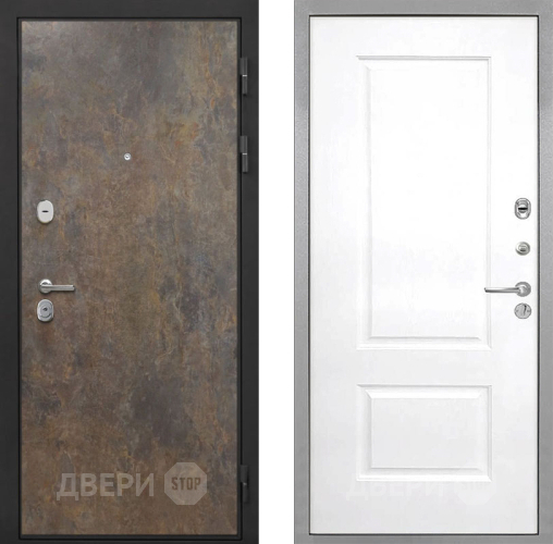 Входная металлическая Дверь Интекрон (INTECRON) Гектор Гранж Альба Роял Вуд белый в Дмитрове