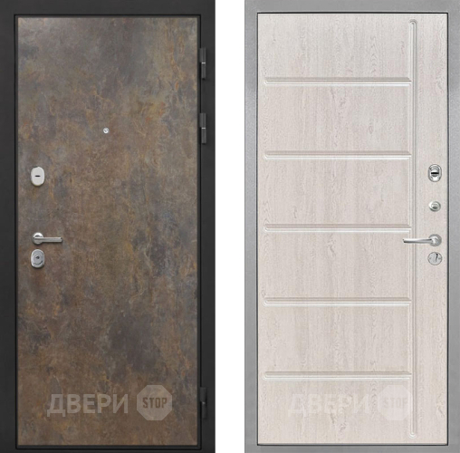 Входная металлическая Дверь Интекрон (INTECRON) Гектор Гранж ФЛ-102 Сосна белая в Дмитрове