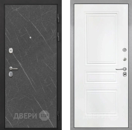 Дверь Интекрон (INTECRON) Гектор Гранит Лава Оникс ФЛ-243 Белый матовый в Дмитрове