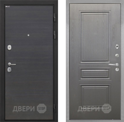 Входная металлическая Дверь Интекрон (INTECRON) Гектор Эковенге ФЛ-243 Графит вуд дуб в Дмитрове