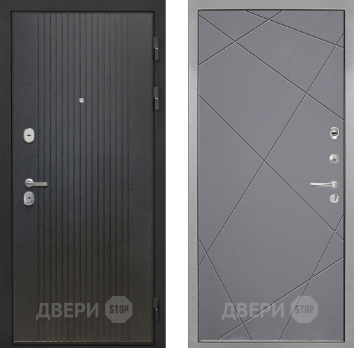 Входная металлическая Дверь Интекрон (INTECRON) Гектор ФЛ-295 Лучи-М Графит софт в Дмитрове