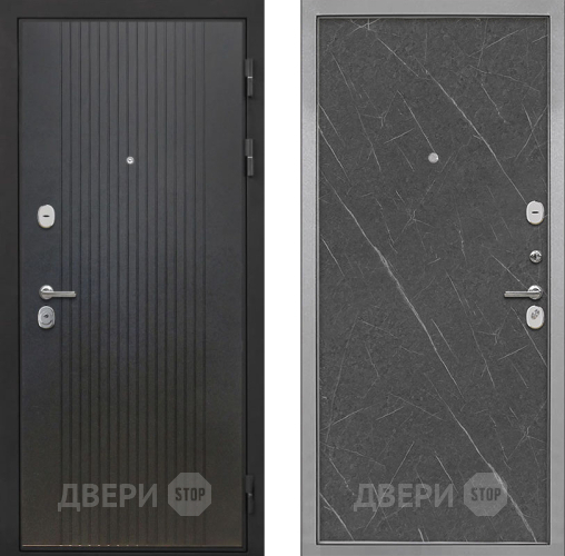 Входная металлическая Дверь Интекрон (INTECRON) Гектор ФЛ-295 Гладкая Гранит лава оникс в Дмитрове