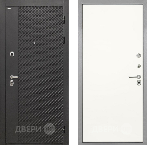 Входная металлическая Дверь Интекрон (INTECRON) Олимпия Black 4К Гладкая Слоновая кость в Дмитрове
