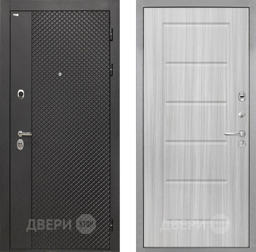 Входная металлическая Дверь Интекрон (INTECRON) Олимпия Black 4К ФЛ-39 Сандал белый в Дмитрове