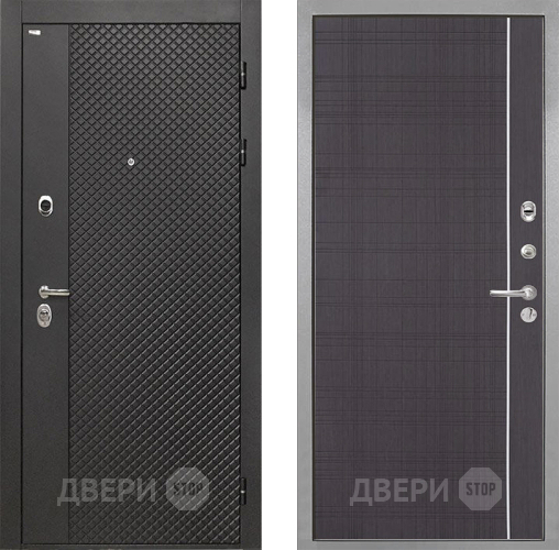 Входная металлическая Дверь Интекрон (INTECRON) Олимпия Black 4К В-07 с молдингом Венге в Дмитрове