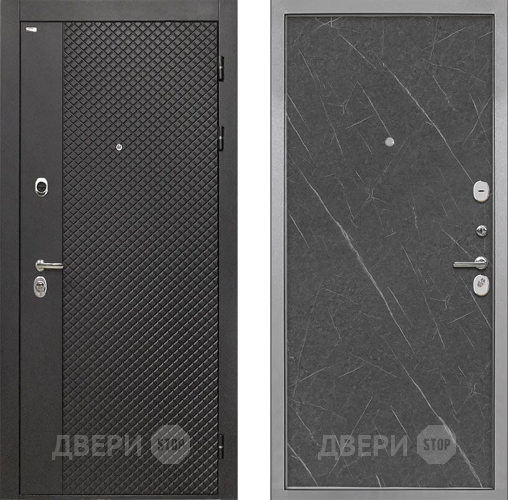 Входная металлическая Дверь Интекрон (INTECRON) Олимпия Black 4К Гладкая Гранит лава оникс в Дмитрове