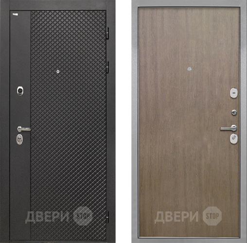 Входная металлическая Дверь Интекрон (INTECRON) Олимпия Black 4К Гладкая шпон Венге коричневый в Дмитрове