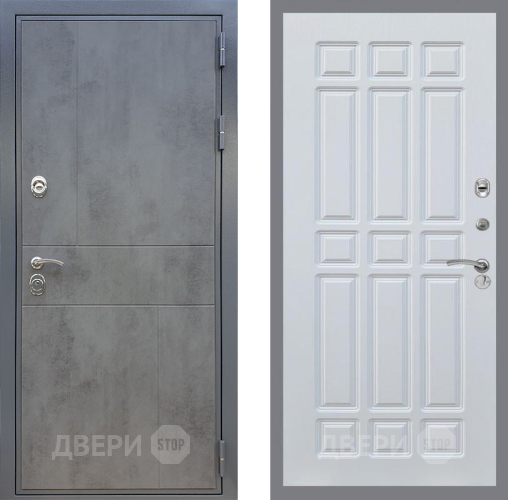 Входная металлическая Дверь Рекс (REX) ФЛ-290 FL-33 Белый ясень в Дмитрове