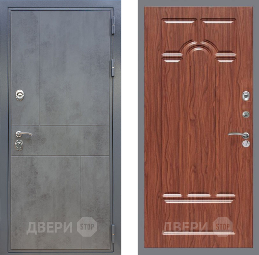 Дверь Рекс (REX) ФЛ-290 FL-58 орех тисненый в Дмитрове
