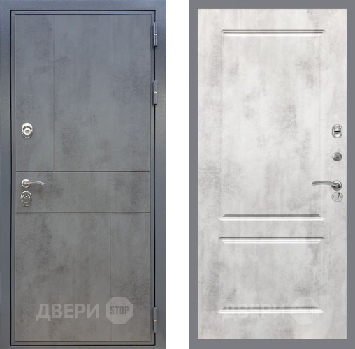 Входная металлическая Дверь Рекс (REX) ФЛ-290 FL-117 Бетон светлый в Дмитрове