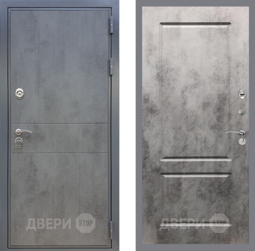 Входная металлическая Дверь Рекс (REX) ФЛ-290 FL-117 Бетон темный в Дмитрове