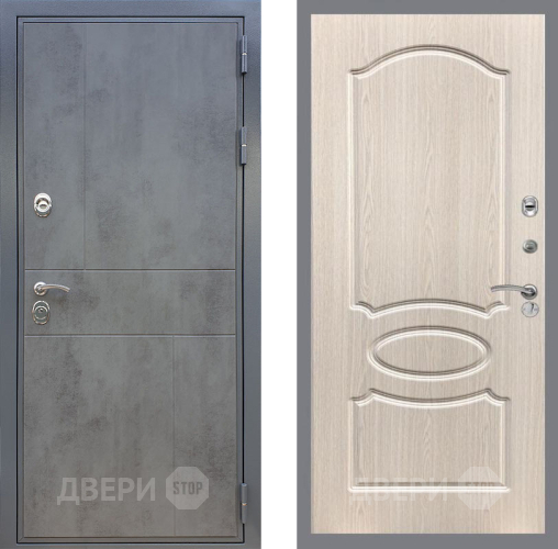 Входная металлическая Дверь Рекс (REX) ФЛ-290 FL-128 Беленый дуб в Дмитрове