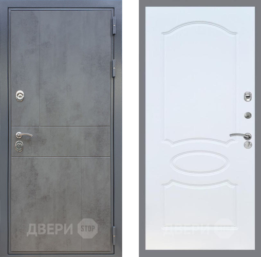 Входная металлическая Дверь Рекс (REX) ФЛ-290 FL-128 Белый ясень в Дмитрове