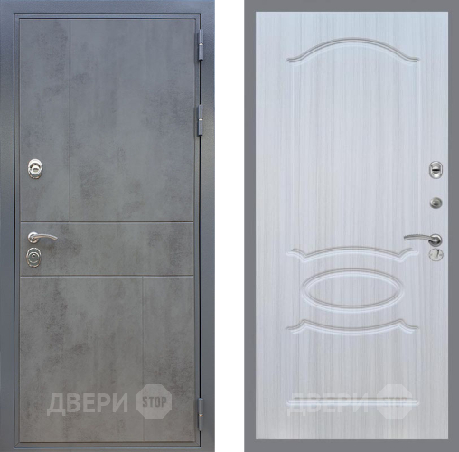 Входная металлическая Дверь Рекс (REX) ФЛ-290 FL-128 Сандал белый в Дмитрове