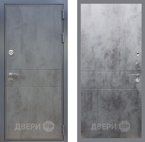 Входная металлическая Дверь Рекс (REX) ФЛ-290 FL-290 Бетон темный в Дмитрове
