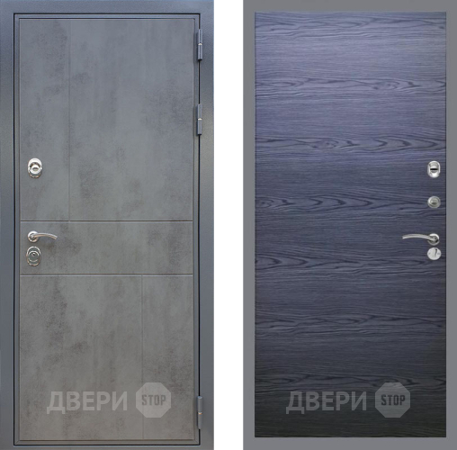 Дверь Рекс (REX) ФЛ-290 GL Дуб тангенальный черный в Дмитрове