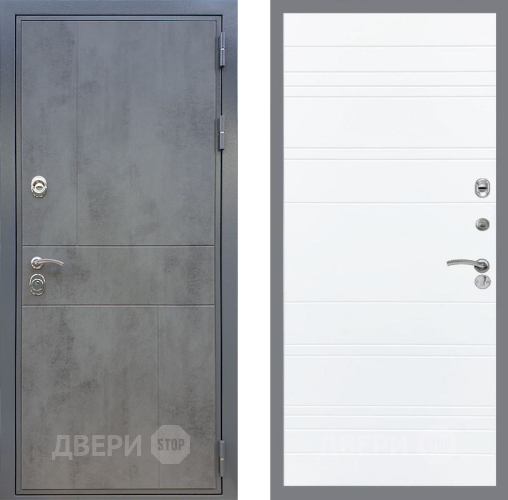 Дверь Рекс (REX) ФЛ-290 Line Силк Сноу в Дмитрове