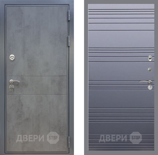 Дверь Рекс (REX) ФЛ-290 Line Силк титан в Дмитрове