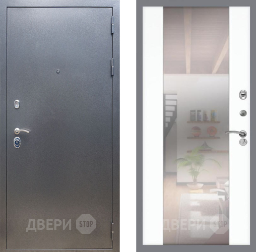 Дверь Рекс (REX) 11 СБ-16 Зеркало Силк Сноу в Дмитрове