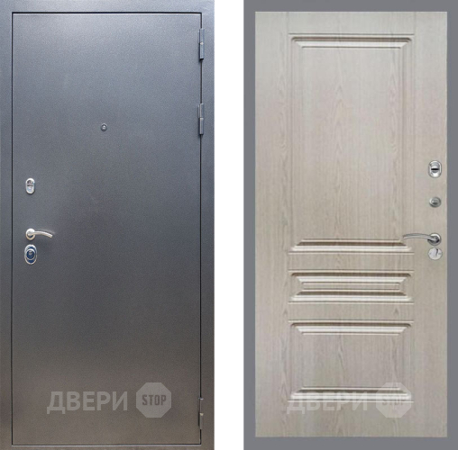Входная металлическая Дверь Рекс (REX) 11 FL-243 Беленый дуб в Дмитрове