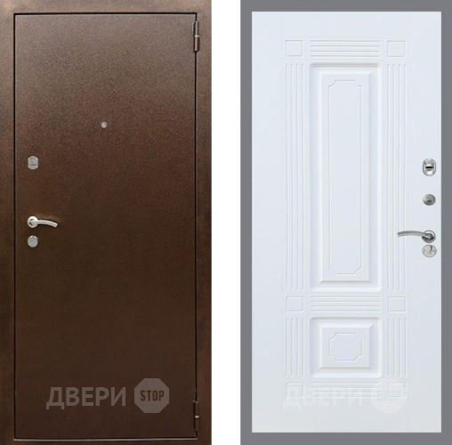 Дверь Рекс (REX) 1А Медный Антик FL-2 Силк Сноу в Дмитрове