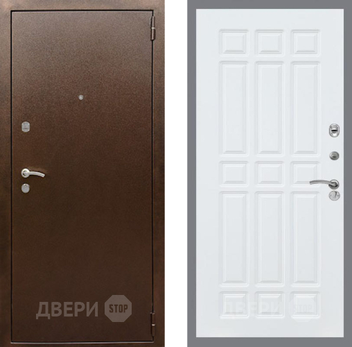 Дверь Рекс (REX) 1А Медный Антик FL-33 Силк Сноу в Дмитрове