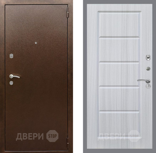 Дверь Рекс (REX) 1А Медный Антик FL-39 Сандал белый в Дмитрове