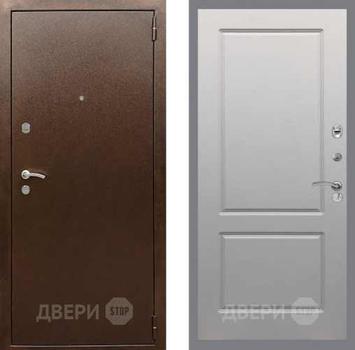 Дверь Рекс (REX) 1А Медный Антик FL-117 Грей софт в Дмитрове