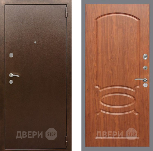 Дверь Рекс (REX) 1А Медный Антик FL-128 Морёная берёза в Дмитрове