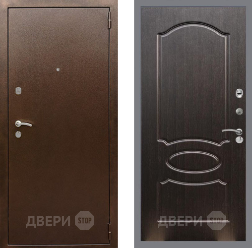 Входная металлическая Дверь Рекс (REX) 1А Медный Антик FL-128 Венге светлый в Дмитрове