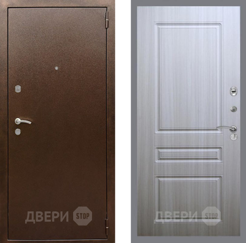 Дверь Рекс (REX) 1А Медный Антик FL-243 Сандал белый в Дмитрове