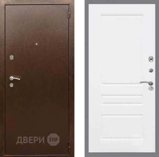 Дверь Рекс (REX) 1А Медный Антик FL-243 Силк Сноу в Дмитрове