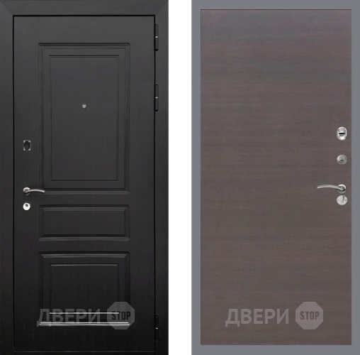 Входная металлическая Дверь Рекс (REX) 6 Венге GL венге поперечный в Дмитрове