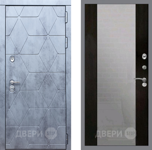 Входная металлическая Дверь Рекс (REX) 28 СБ-16 Зеркало Венге в Дмитрове