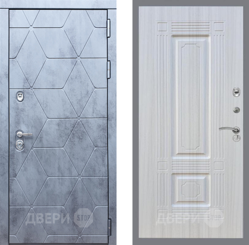 Входная металлическая Дверь Рекс (REX) 28 FL-2 Сандал белый в Дмитрове