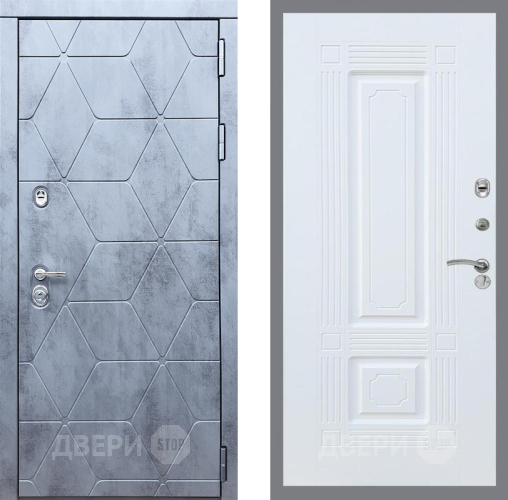 Входная металлическая Дверь Рекс (REX) 28 FL-2 Силк Сноу в Дмитрове