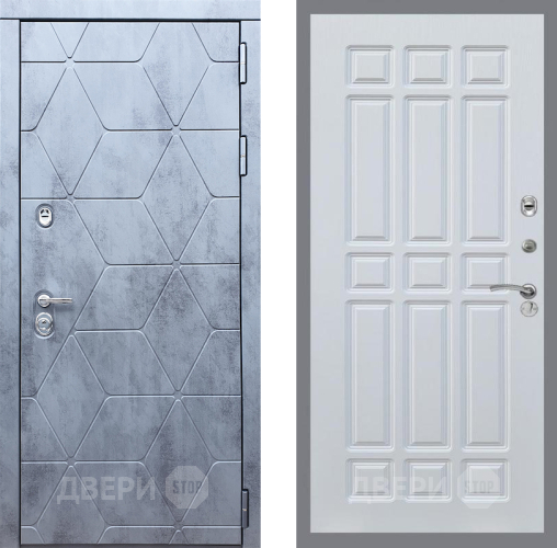 Входная металлическая Дверь Рекс (REX) 28 FL-33 Белый ясень в Дмитрове