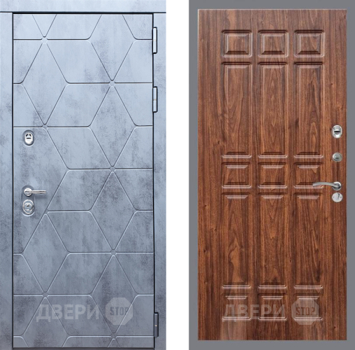 Входная металлическая Дверь Рекс (REX) 28 FL-33 орех тисненый в Дмитрове