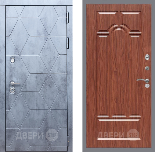 Входная металлическая Дверь Рекс (REX) 28 FL-58 орех тисненый в Дмитрове