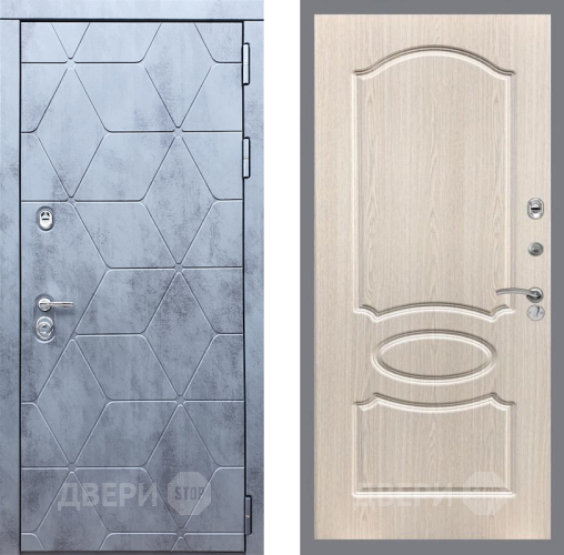 Входная металлическая Дверь Рекс (REX) 28 FL-128 Беленый дуб в Дмитрове