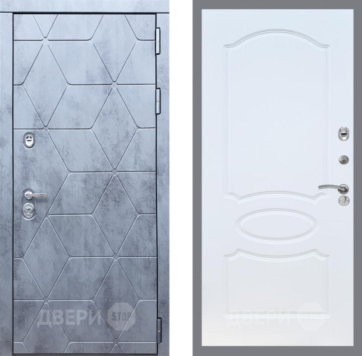 Входная металлическая Дверь Рекс (REX) 28 FL-128 Белый ясень в Дмитрове