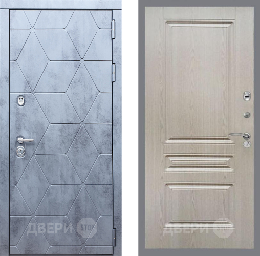 Входная металлическая Дверь Рекс (REX) 28 FL-243 Беленый дуб в Дмитрове